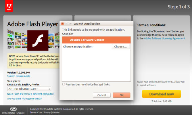 Adobe flash player for ubuntu